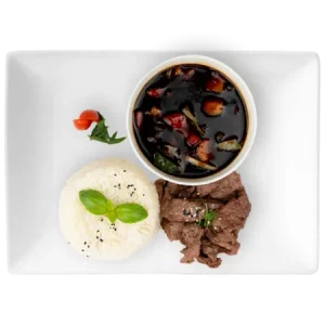 97 – Knusprige Ente mit Gemüse und rotem Thai-Curry (leicht scharf)
