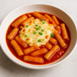Tteokbokki mit Mozzarella