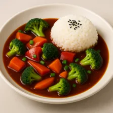 Szechuan Soße mit Gemüse (süß & scharf)