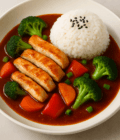 Szechuan Soße mit Hähnchen (süß & scharf)