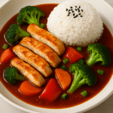 Szechuan Soße mit Hähnchen (süß & scharf)